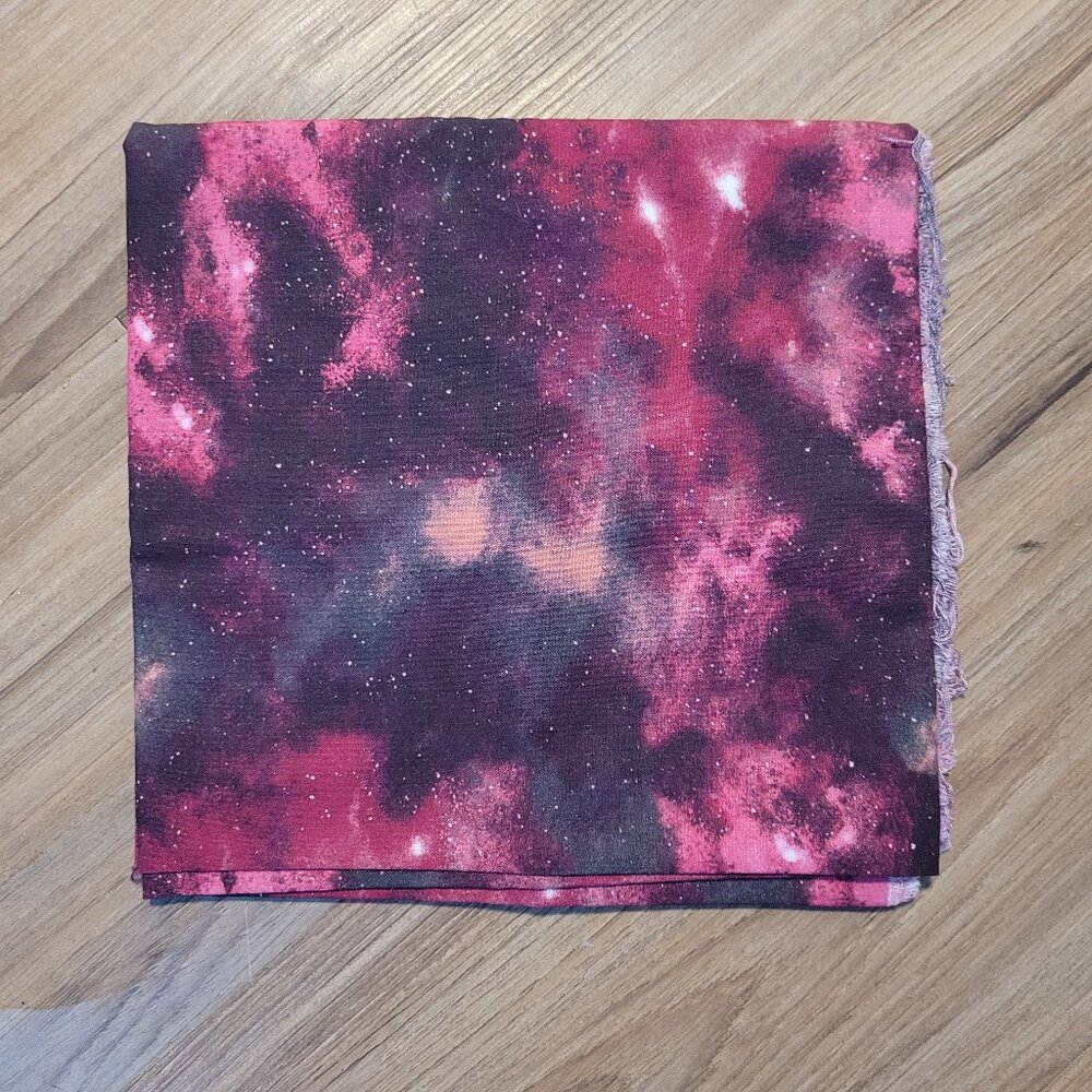 Red Galaxy Print 100% Cotton Fabric